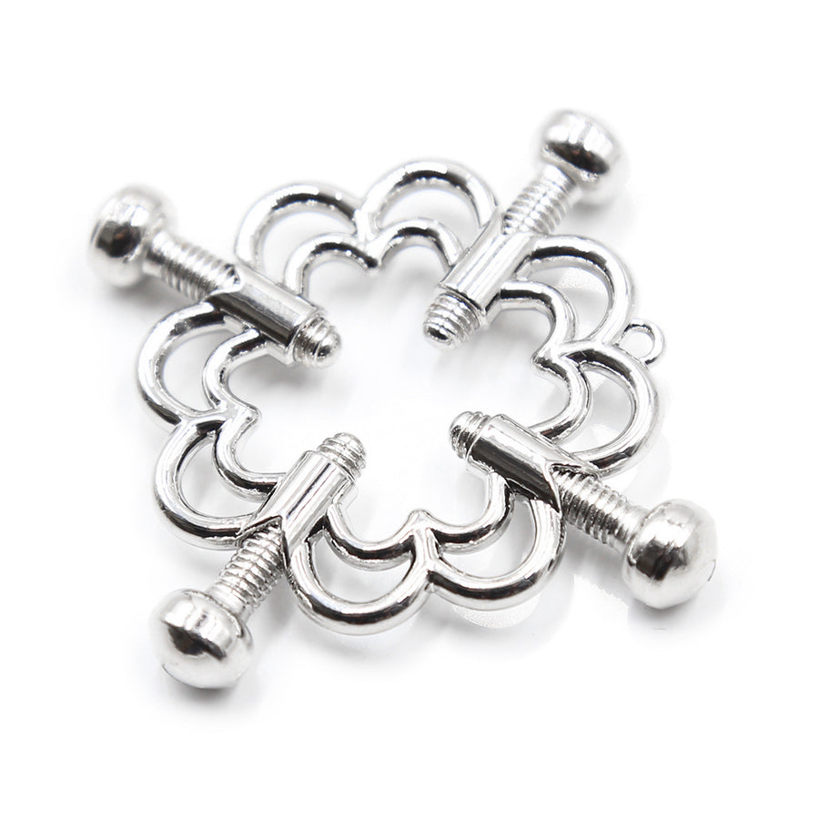 Silver Flora Adjustale Clamps