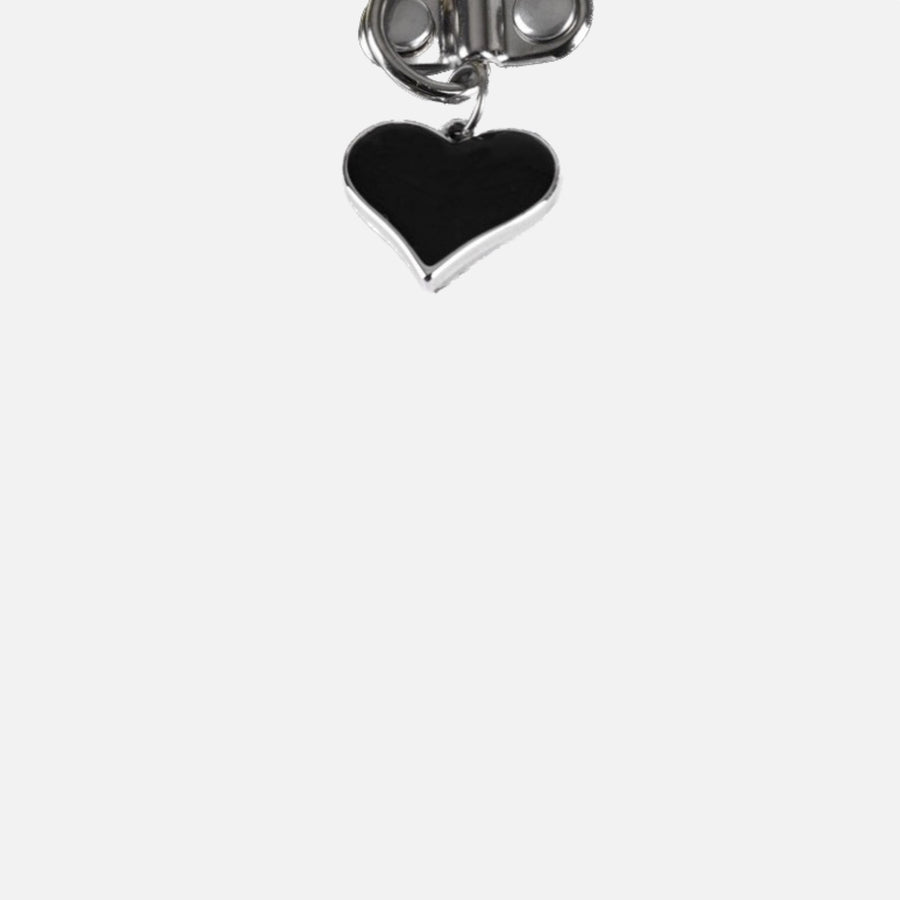 Black Metal Heart Choker