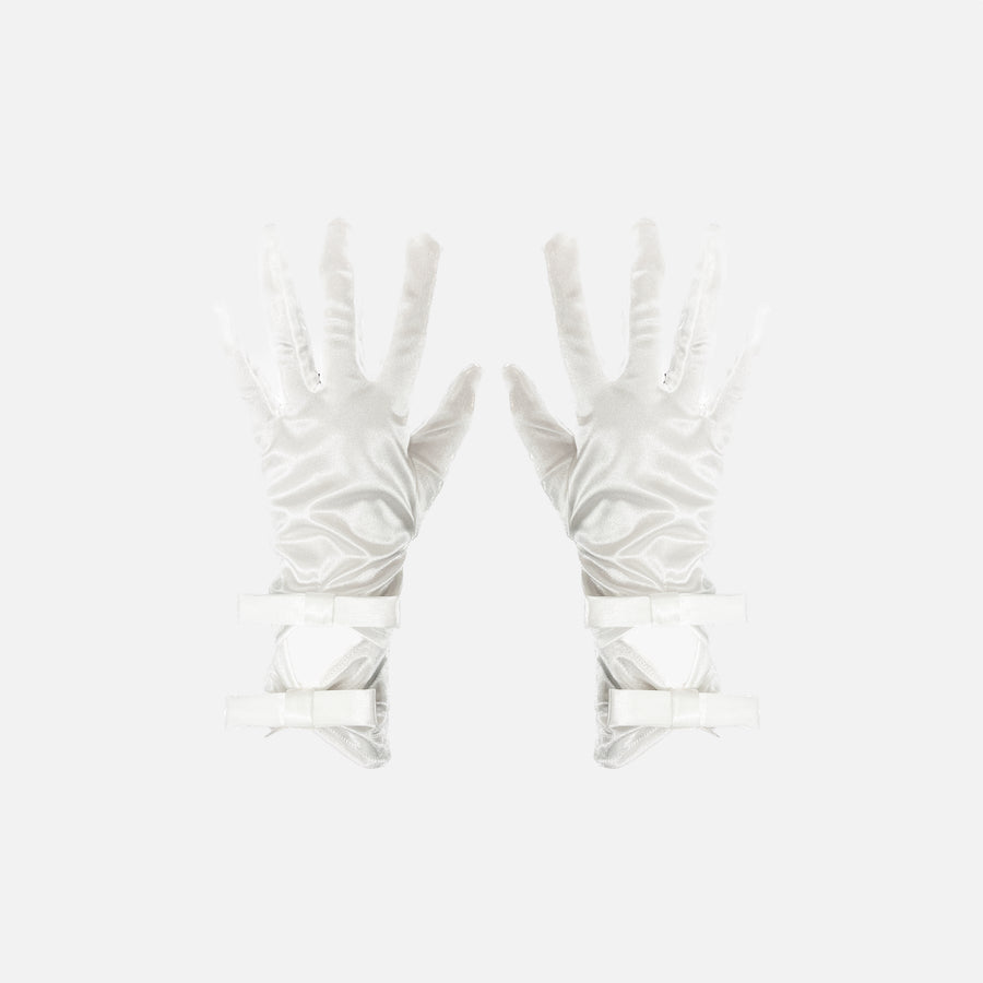 White Bride Short Gloves