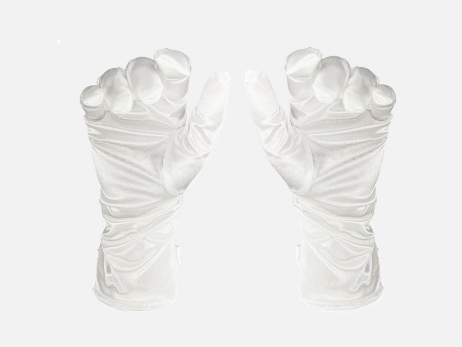 White Bride Short Gloves