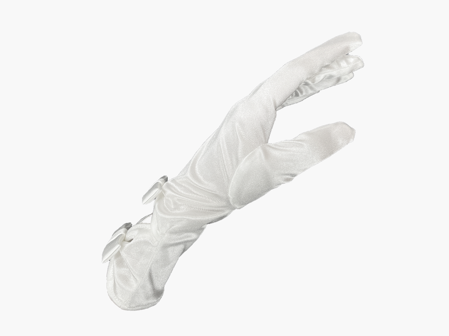 White Bride Short Gloves