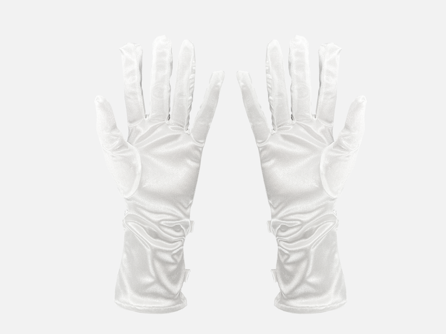 White Bride Short Gloves