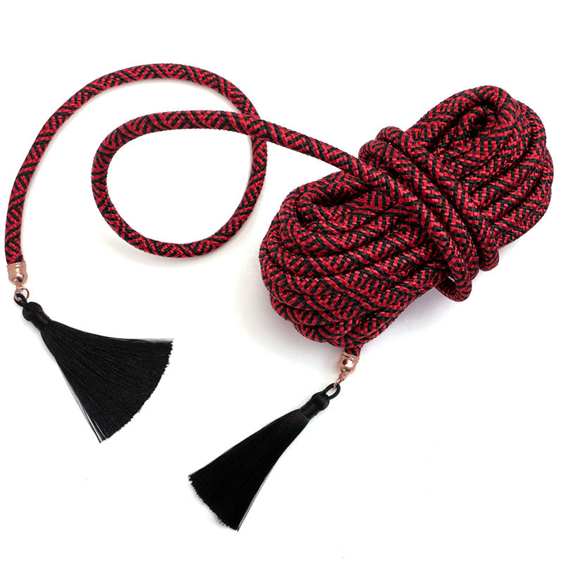 Black And Red Tassel Rope