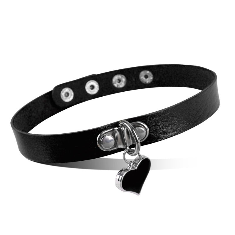 Black Metal Heart Choker