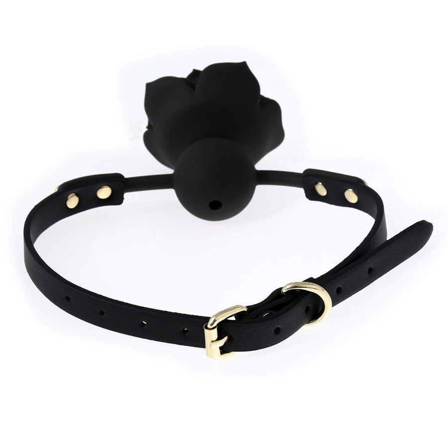 Black Rose Silicone Belt