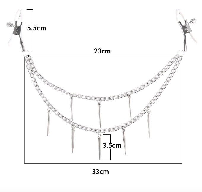 Silver Thorns Clamps