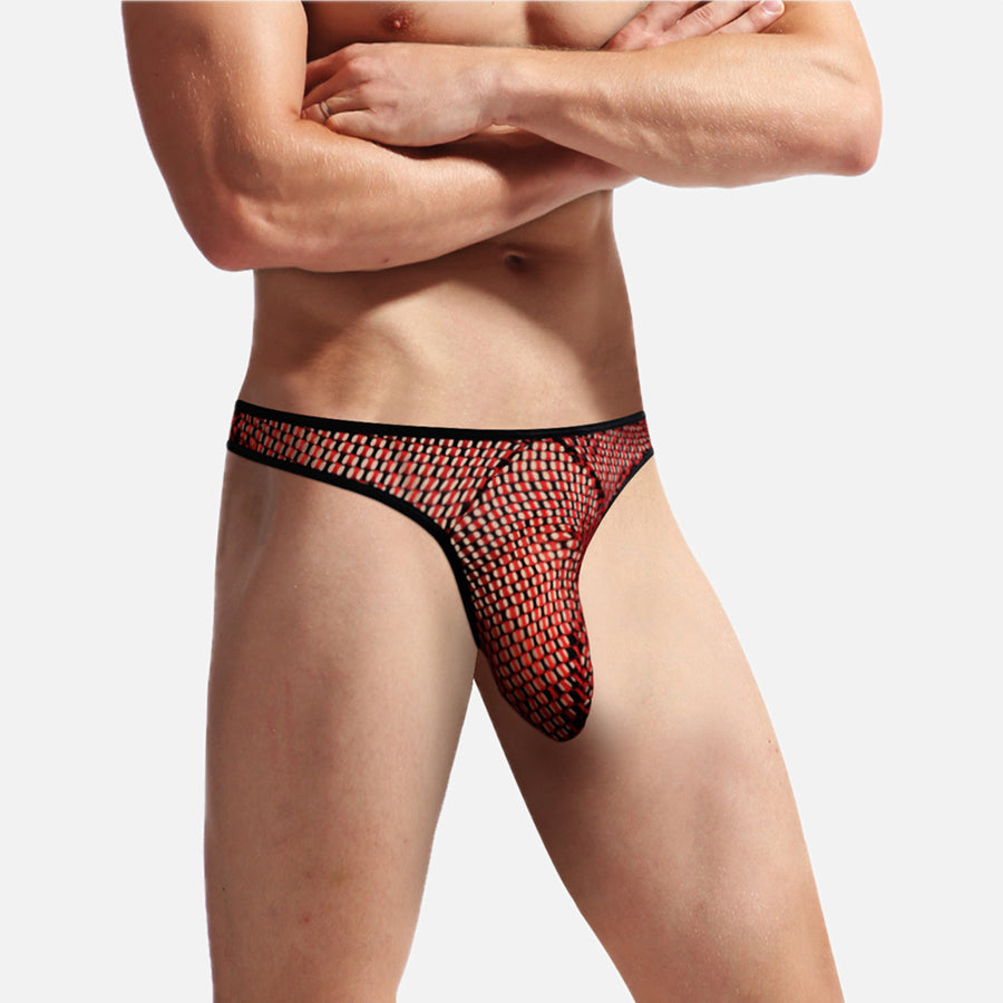 Red Large Mesh Knicker for Him