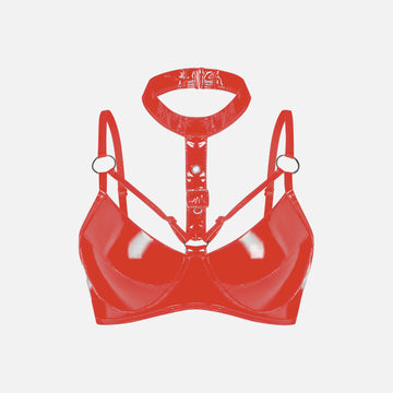 Red Adjustable Bra Top