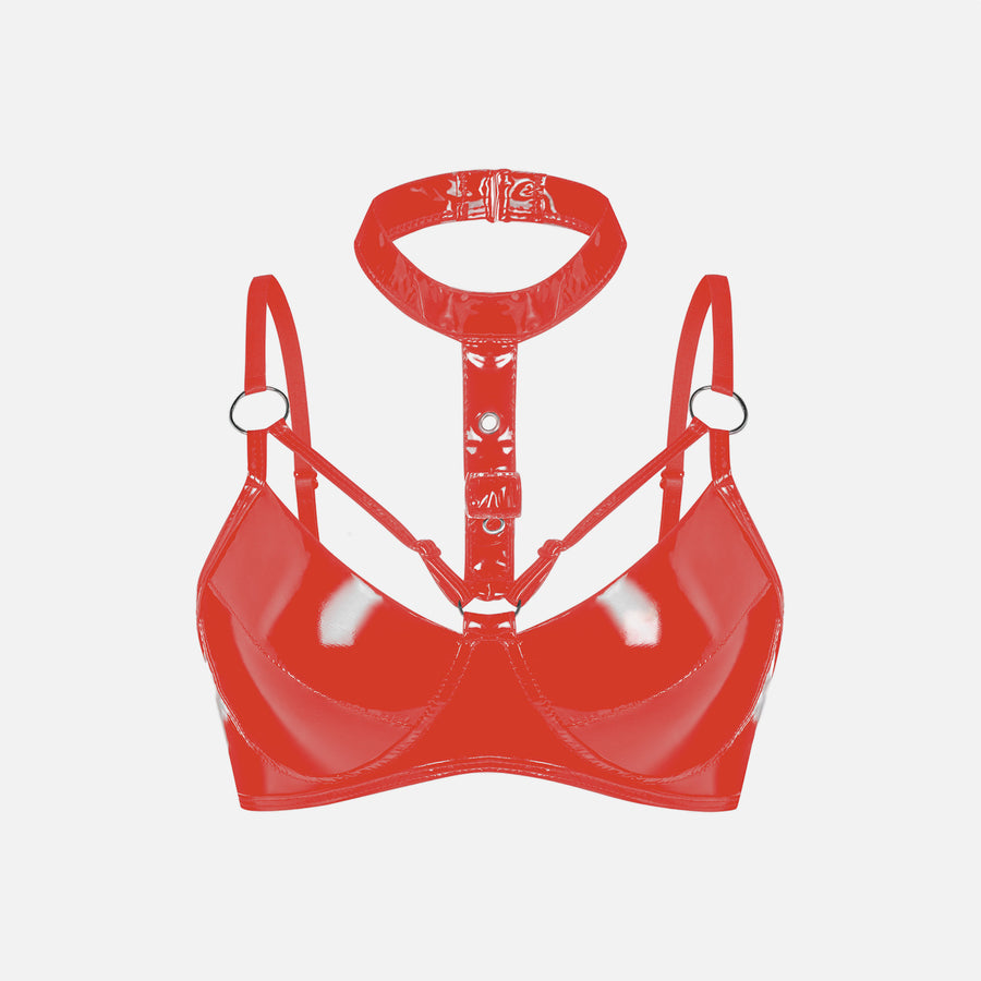 Red Adjustable Bra Top