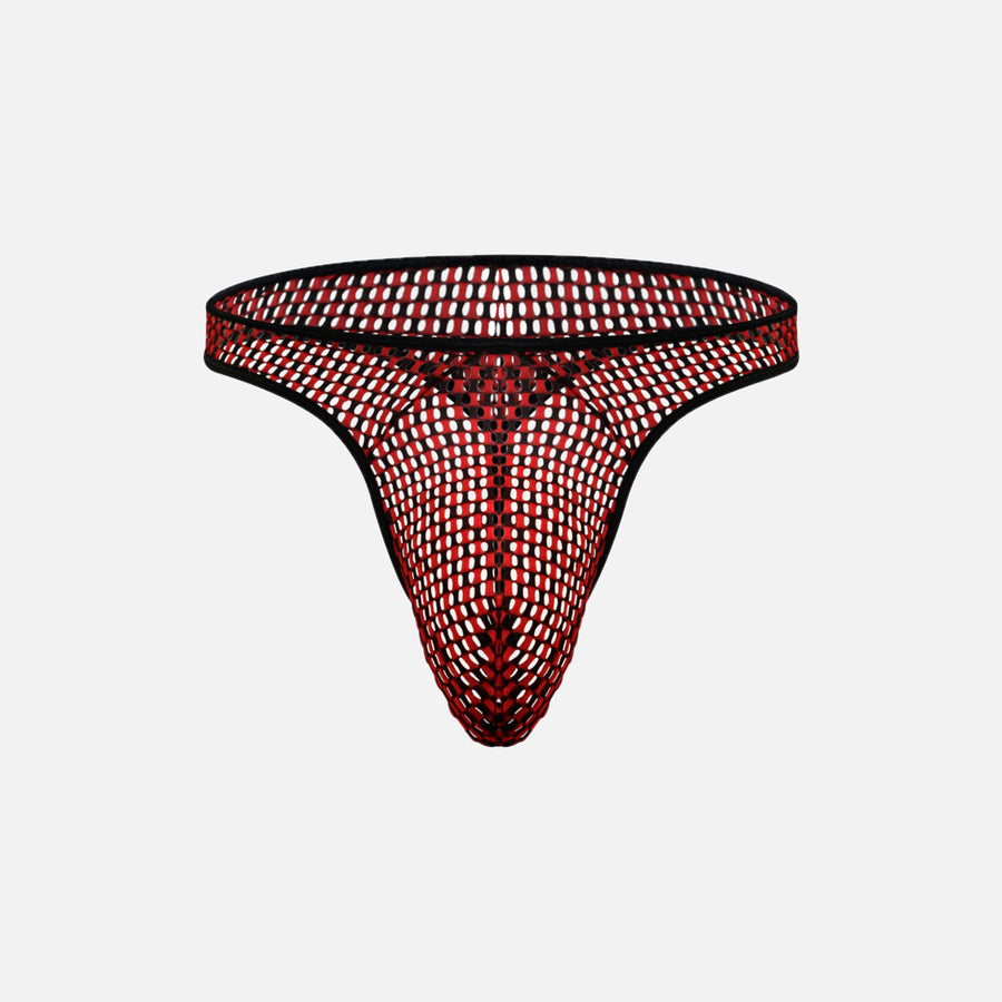 Red Large Mesh Knicker for Him