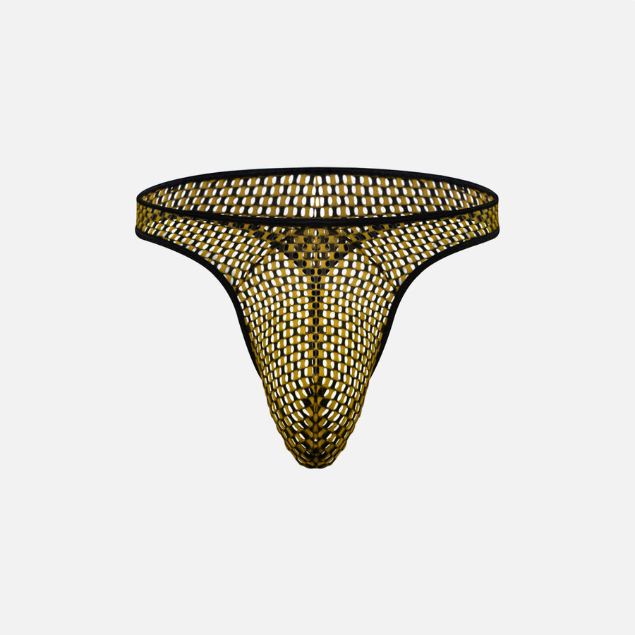 Yellow Large Mesh Knicker for Him