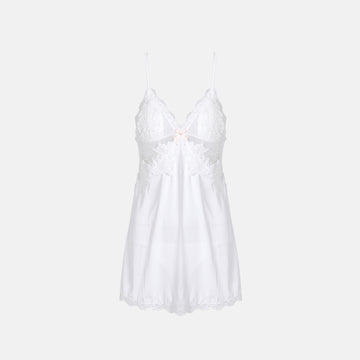 White Lace Flowers Nightdress